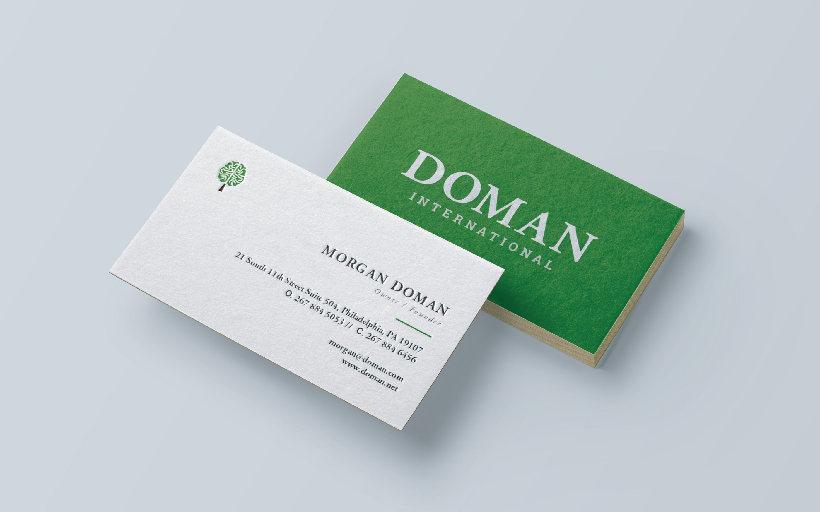 Doman International Business Card